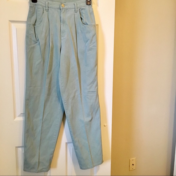 Vintage Denim - Vintage ‘80s High Waisted High Rise Pleat Front